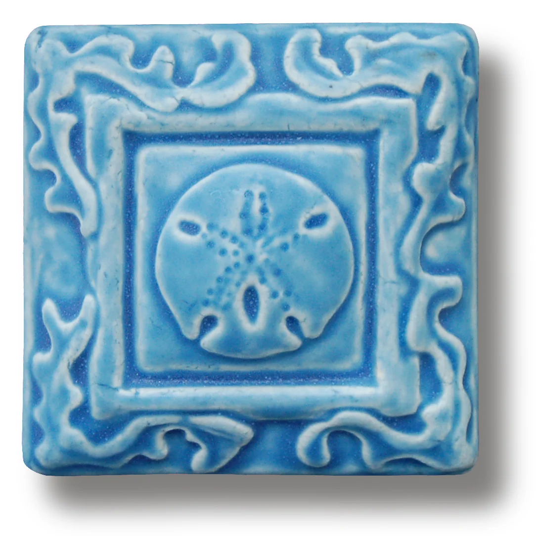 Sand Dollar Art Tile 4x4